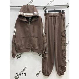 Костюм спортивний жіночий теплий 1611 brown р.S-M "Met&March" недорого оптом від прямого постачальника