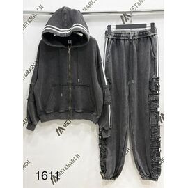 Костюм спортивний жіночий теплий 1611 d.grey р.S-M "Met&March" недорого оптом від прямого постачальника