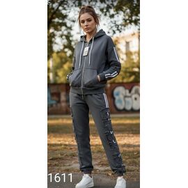Костюм спортивний жіночий теплий 1611 grey р.S-M "Met&March" недорого оптом від прямого постачальника