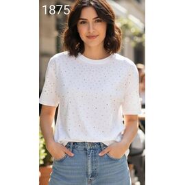 футболка жіноча 1875 white р.one size "Met&March" недорого оптом від прямого постачальника