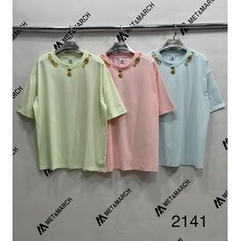 футболка жіноча 2141 pink р.one size "Met&March" недорого оптом від прямого постачальника