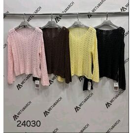 Светр жіночий 24030 brown р.one size "Met&March" недорого оптом від прямого постачальника