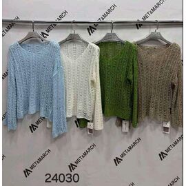 Светр жіночий 24030 green р.one size "Met&March" недорого оптом від прямого постачальника