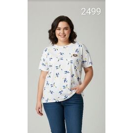 футболка жіноча 2499-15 white р.one size "Met&March" недорого оптом від прямого постачальника