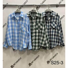 Сорочка жіноча 25-3 khaki р.one size "Met&March" недорого оптом від прямого постачальника