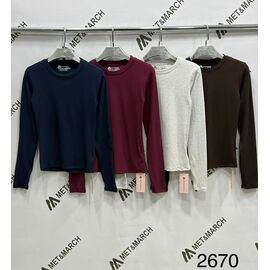 Светр жіночий 2670 wine р.S-XL "Met&March" недорого оптом від прямого постачальника