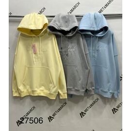 Худі жіноче 27506 l.blue р.S-L "Met&March" недорого оптом від прямого постачальника