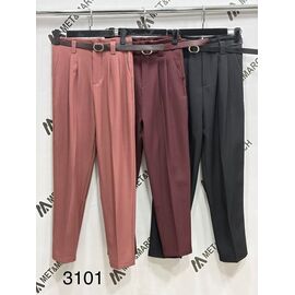 Жіночі штани 3101 brown р.S-L "Met&March" недорого оптом від прямого постачальника