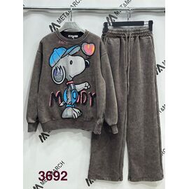 Костюм спортивний жіночий теплий 3692 brown р.S-L "Met&March" недорого оптом від прямого постачальника