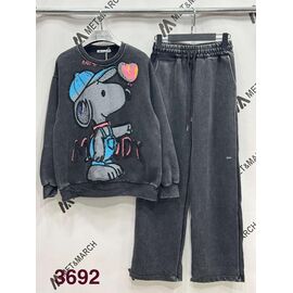 Костюм спортивний жіночий теплий 3692 d.grey р.S-L "Met&March" недорого оптом від прямого постачальника