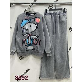 Костюм спортивний жіночий теплий 3692 grey р.S-L "Met&March" недорого оптом від прямого постачальника