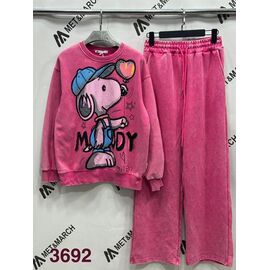 Костюм спортивний жіночий теплий 3692 pink р.S-L "Met&March" недорого оптом від прямого постачальника