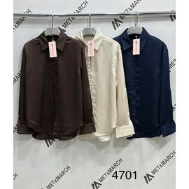Сорочка жіноча 4701 l.beige р.S-L "Met&March" недорого оптом від прямого постачальника