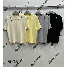 футболка жіноча 5095-1 yellow р.one size "Met&March" недорого оптом від прямого постачальника
