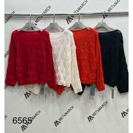 Светр жіночий 6565 orange р.one size "Met&March" недорого оптом від прямого постачальника