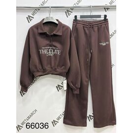 Костюм спортивний жіночий теплий 66036 brown р.S-L "Met&March" недорого оптом від прямого постачальника