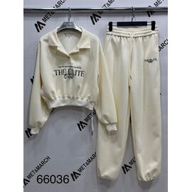 Костюм спортивний жіночий теплий 66036 l.beige р.S-L "Met&March" недорого оптом від прямого постачальника