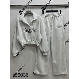 Костюм спортивний жіночий теплий 66036 l.grey р.S-L "Met&March" недорого оптом від прямого постачальника