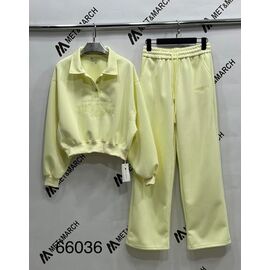 Костюм спортивний жіночий теплий 66036 yellow р.S-L "Met&March" недорого оптом від прямого постачальника