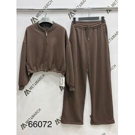 Костюм спортивний жіночий теплий 66072 brown р.S-L "Met&March" недорого оптом від прямого постачальника