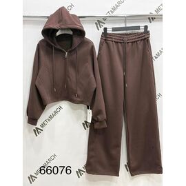 Костюм спортивний жіночий теплий 66076 brown р.S-L "Met&March" недорого оптом від прямого постачальника