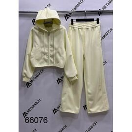 Костюм спортивний жіночий теплий 66076 yellow р.S-L "Met&March" недорого оптом від прямого постачальника