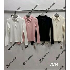 Светр жіночий 7514 white р.S-L "Met&March" недорого оптом від прямого постачальника