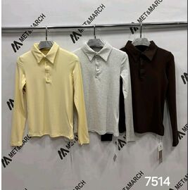 Светр жіночий 7514 yellow р.S-L "Met&March" недорого оптом від прямого постачальника
