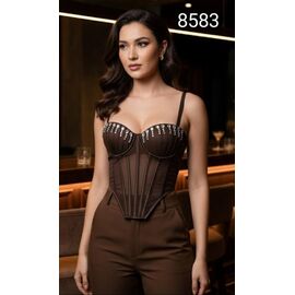 Корсет жіночий 8583 brown р.34-38 "Met&March" недорого оптом від прямого постачальника