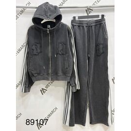 Костюм спортивний жіночий теплий 89107 d.grey р.S-M "Met&March" недорого оптом від прямого постачальника