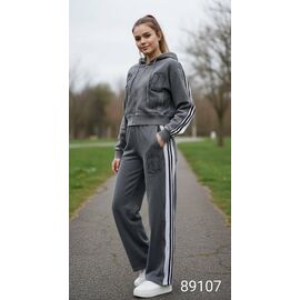 Костюм спортивний жіночий теплий 89107 grey р.S-M "Met&March" недорого оптом від прямого постачальника