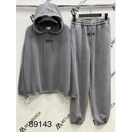 Костюм спортивний жіночий теплий 89143 grey р.S-L "Met&March" недорого оптом від прямого постачальника