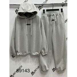 Костюм спортивний жіночий теплий 89143 l.grey р.S-L "Met&March" недорого оптом від прямого постачальника