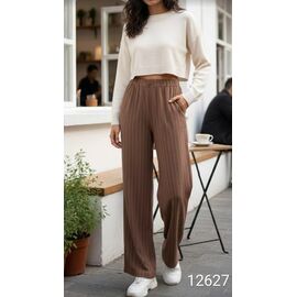Жіночі штани 12627 brown р.S-L "Met&March" недорого оптом від прямого постачальника