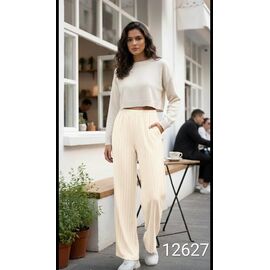 Жіночі штани 12627 l.beige р.S-L "Met&March" недорого оптом від прямого постачальника