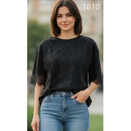 футболка жіноча 1810 black р.one size "Met&March" недорого оптом від прямого постачальника
