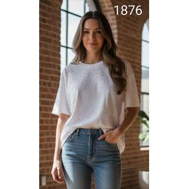 футболка жіноча 1876 white р.one size "Met&March" недорого оптом від прямого постачальника