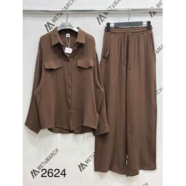 Костюм жіночий 2624 brown р.one size "Met&March" недорого оптом від прямого постачальника
