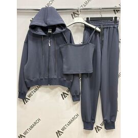 Костюм спортивний жіночий теплий 3035 d.grey р.S-L "Met&March" недорого оптом від прямого постачальника