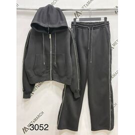 Костюм спортивний жіночий теплий 3052 black р.S-L "Met&March" недорого оптом від прямого постачальника