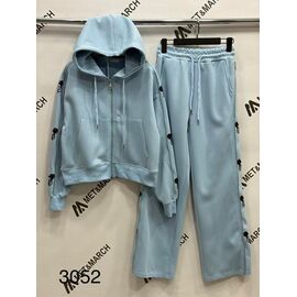 Костюм спортивний жіночий теплий 3052 l.blue р.S-L "Met&March" недорого оптом від прямого постачальника