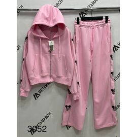 Костюм спортивний жіночий теплий 3052 pink р.S-L "Met&March" недорого оптом від прямого постачальника