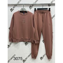 Костюм спортивний жіночий теплий 3075 brown р.XS-L "Met&March" недорого оптом від прямого постачальника
