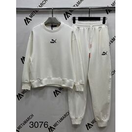Костюм спортивний жіночий теплий 3076 white р.XS-L "Met&March" недорого оптом від прямого постачальника