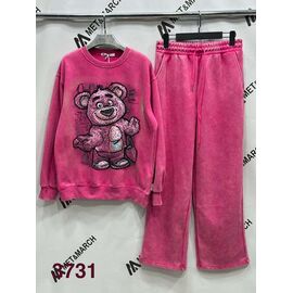 Костюм спортивний жіночий теплий 3731 d.pink р.S-L "Met&March" недорого оптом від прямого постачальника