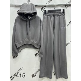 Костюм спортивний жіночий теплий 415 grey р.S-L "Met&March" недорого оптом від прямого постачальника