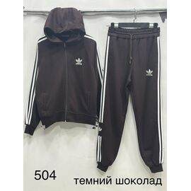Костюм спортивний жіночий теплий 504 d.brown р.S-L "Met&March" недорого оптом від прямого постачальника