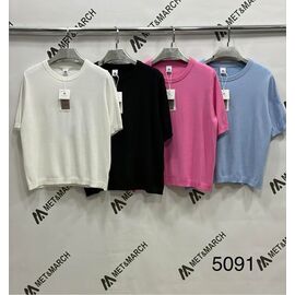 футболка жіноча 5091 pink р.one size "Met&March" недорого оптом від прямого постачальника