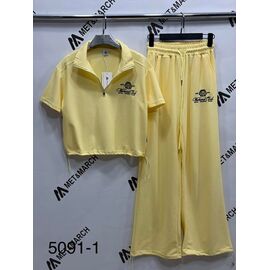 Костюм спортивний жіночий теплий 5091-1 yellow р.S-XL "Met&March" недорого оптом від прямого постачальника