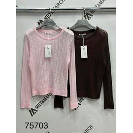 Светр жіночий 75703 brown р.one size "Met&March" недорого оптом від прямого постачальника